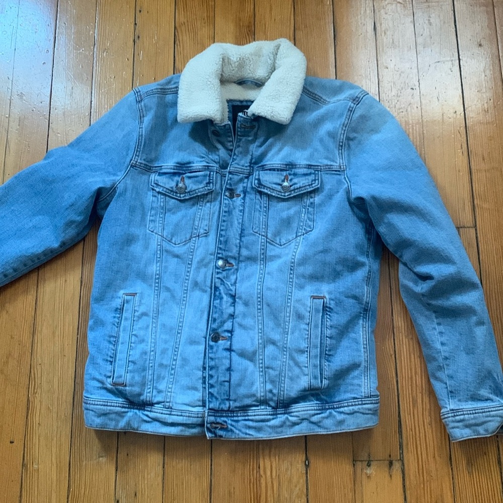 Hollister Epic flex denim sherpa  jacket